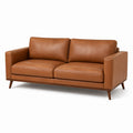 3-Sitzer Sofa Leder Cognac 200x90x85 cm