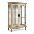 Vitrine Eiche Beige mit gehärtetem Glas 180cm